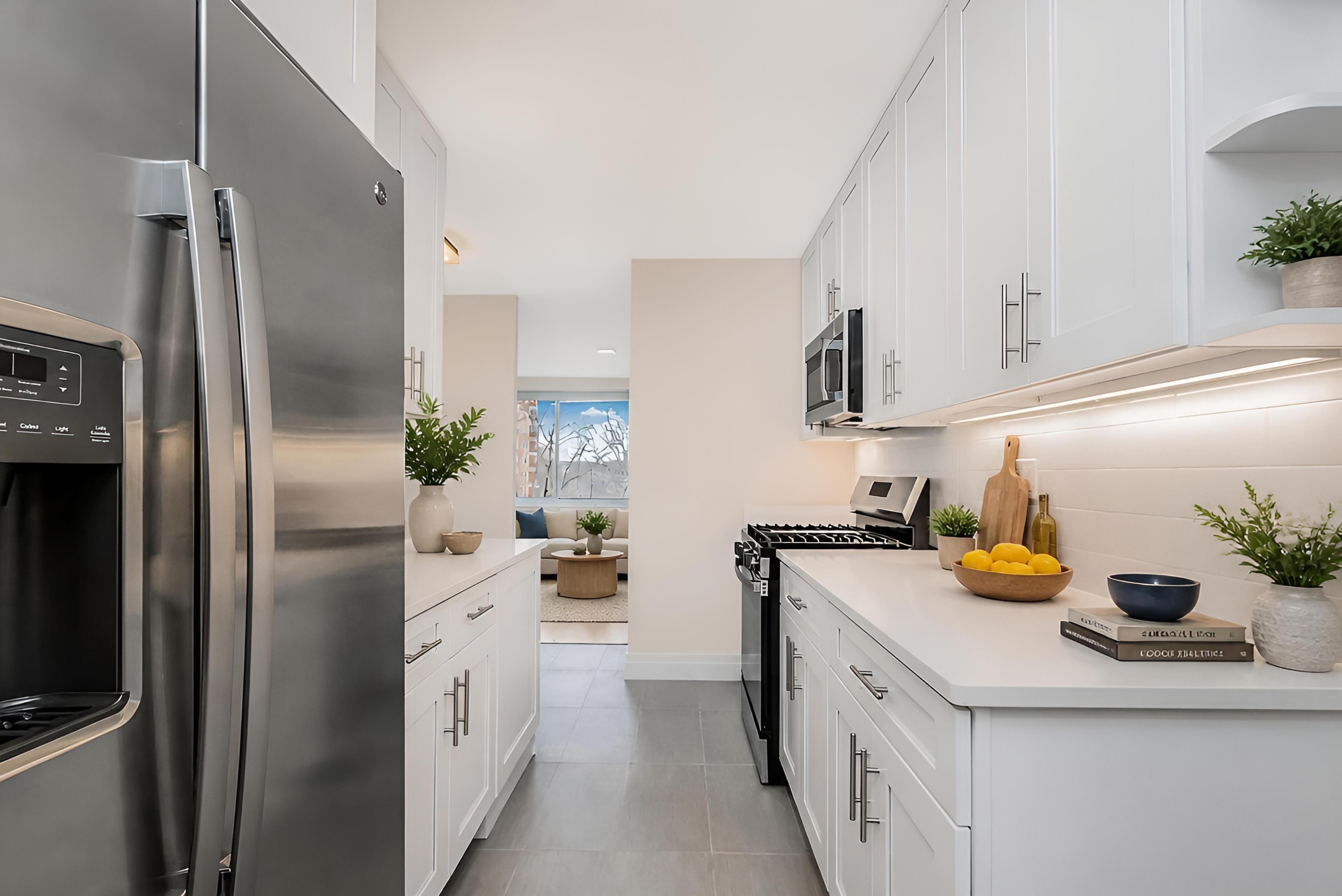 Cuisine 2 meublé grâce au home staging virtuel par IA