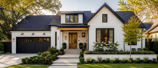 White House With Black Trim Exterior Ideas