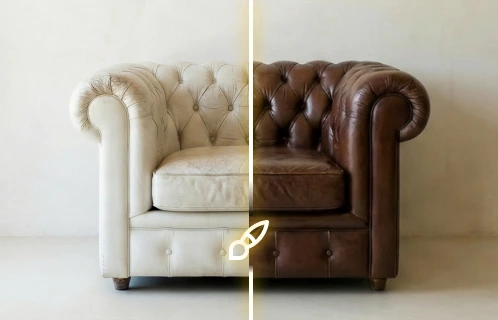 AI Furniture Restyle avant et après