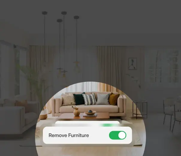 Flexibilité pour pièces vides et meublées