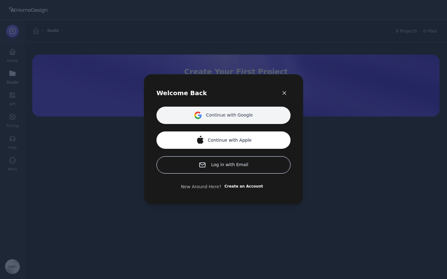 Fenêtre de connexion « Welcome Back »