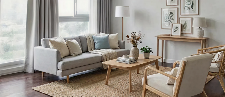 A furnished living room