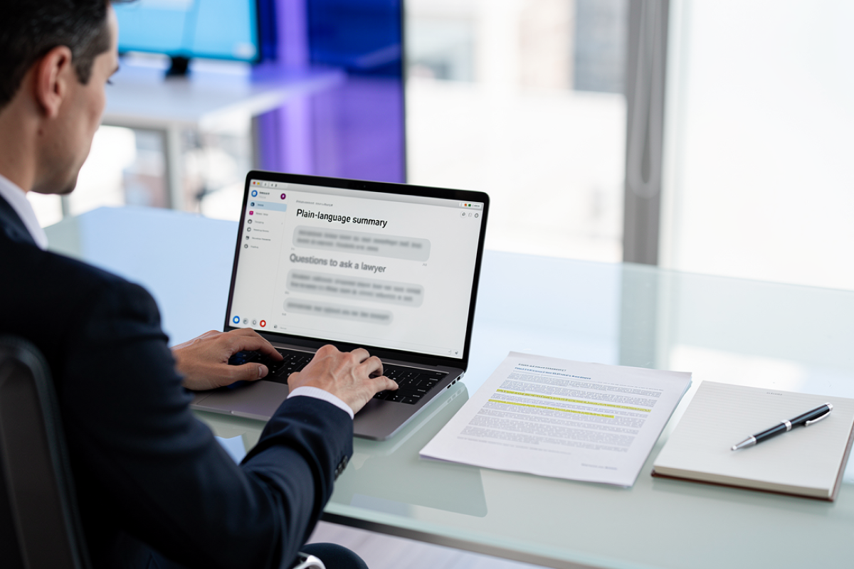 A realtor talking to an AI