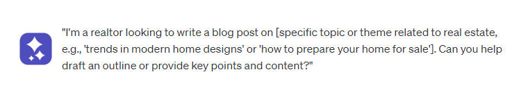 blog writing chatgpt prompt