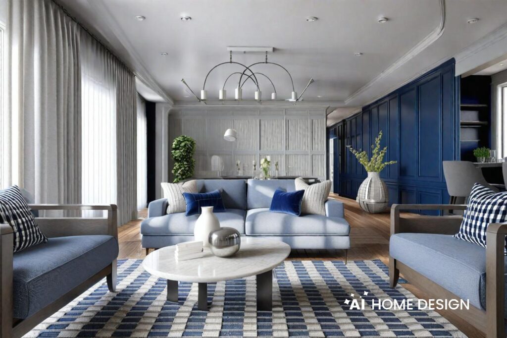 blue and gray home design