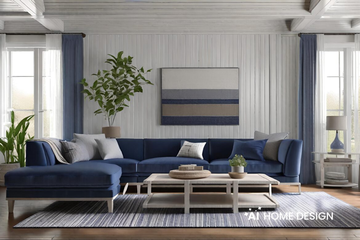 blue and gray home