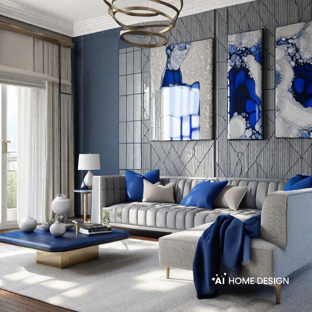 The psychological Side of gray and blue decor