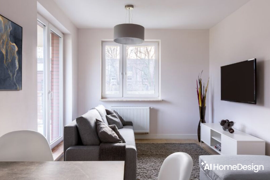 White makes a room look more spacious