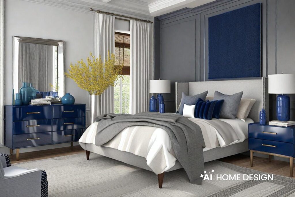 blue gray room decor