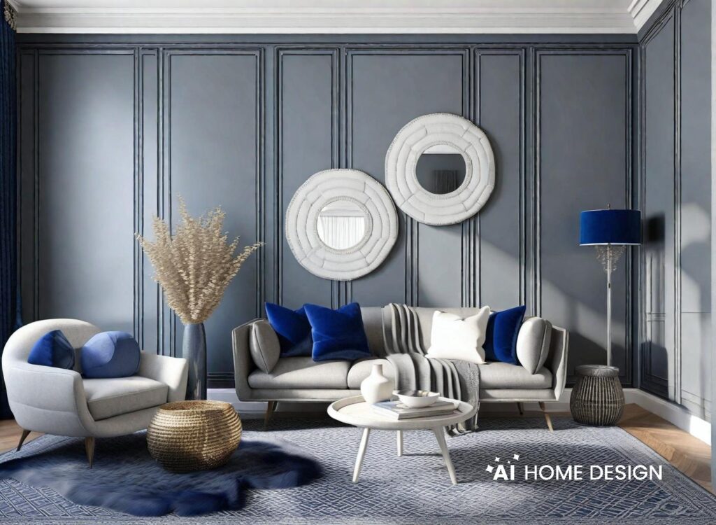 blue and gray home