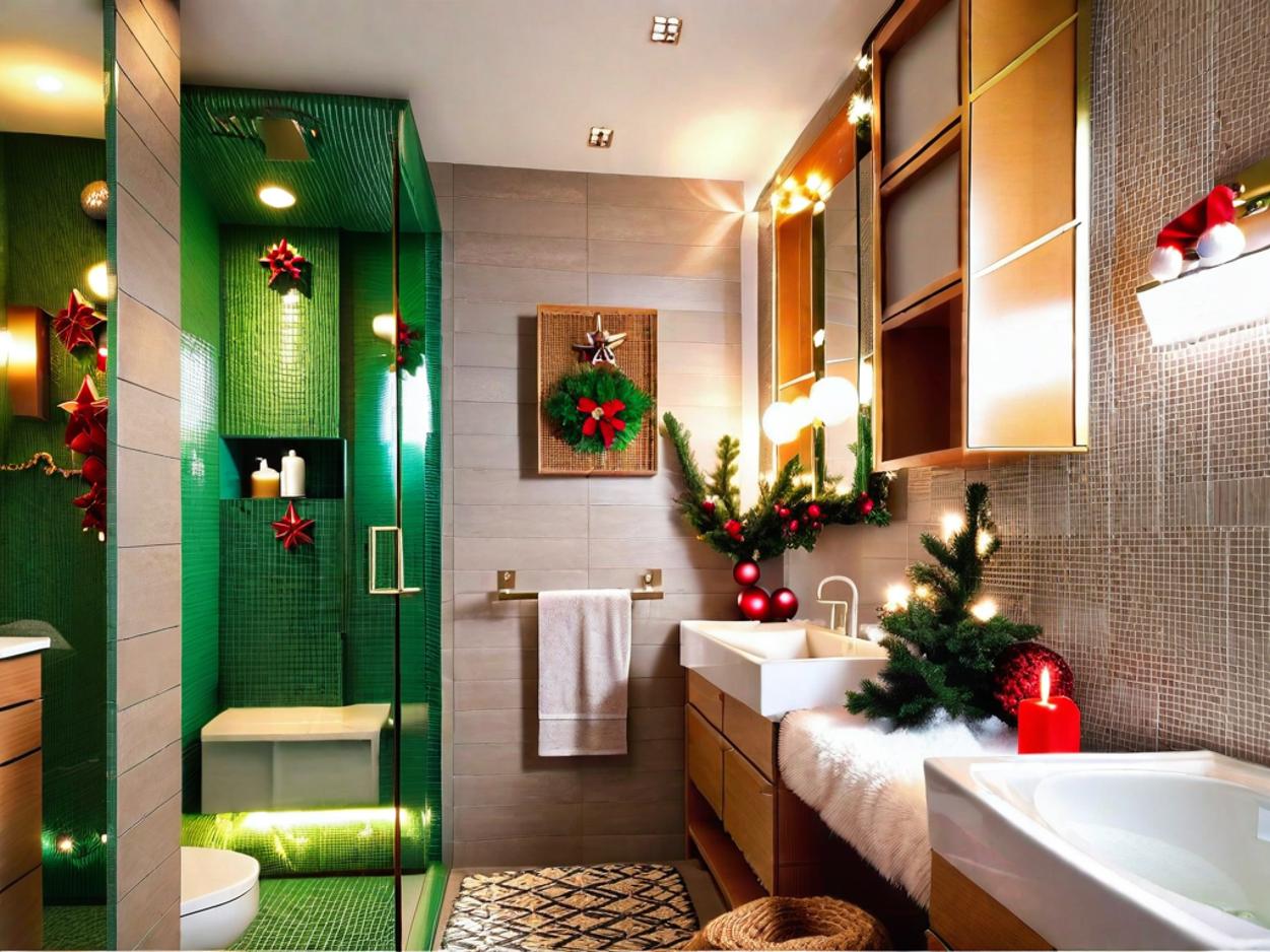 bathroom decor idea for christmas