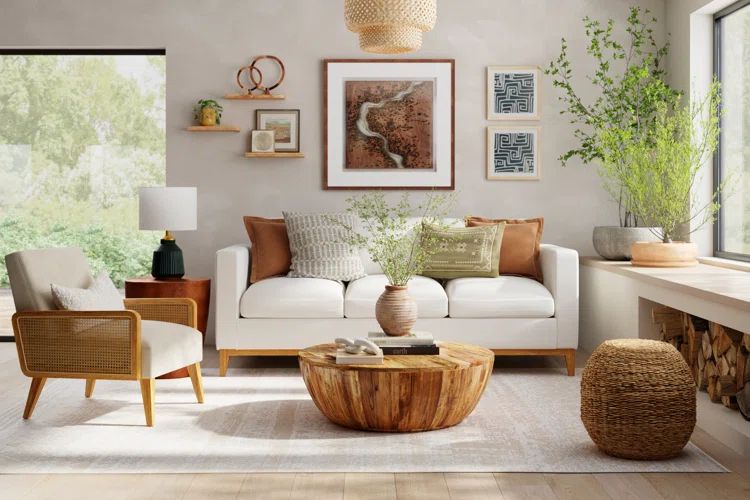 modern living room before