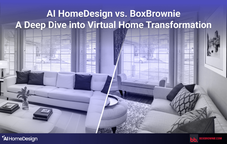 Box Brownie virtual staging vs. AI HomeDesign