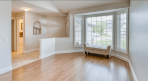 before living room virtual staging