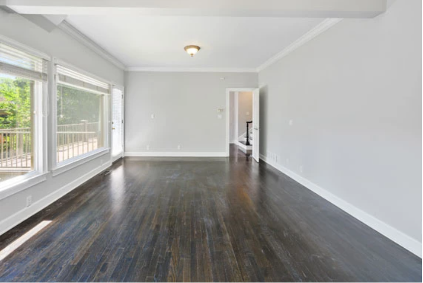 before of stucco bedroom staging