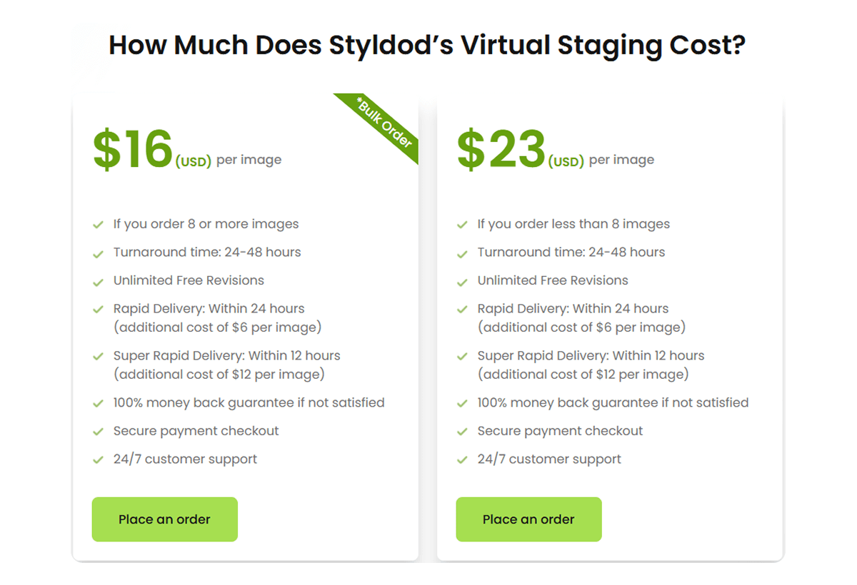 styldod pricing