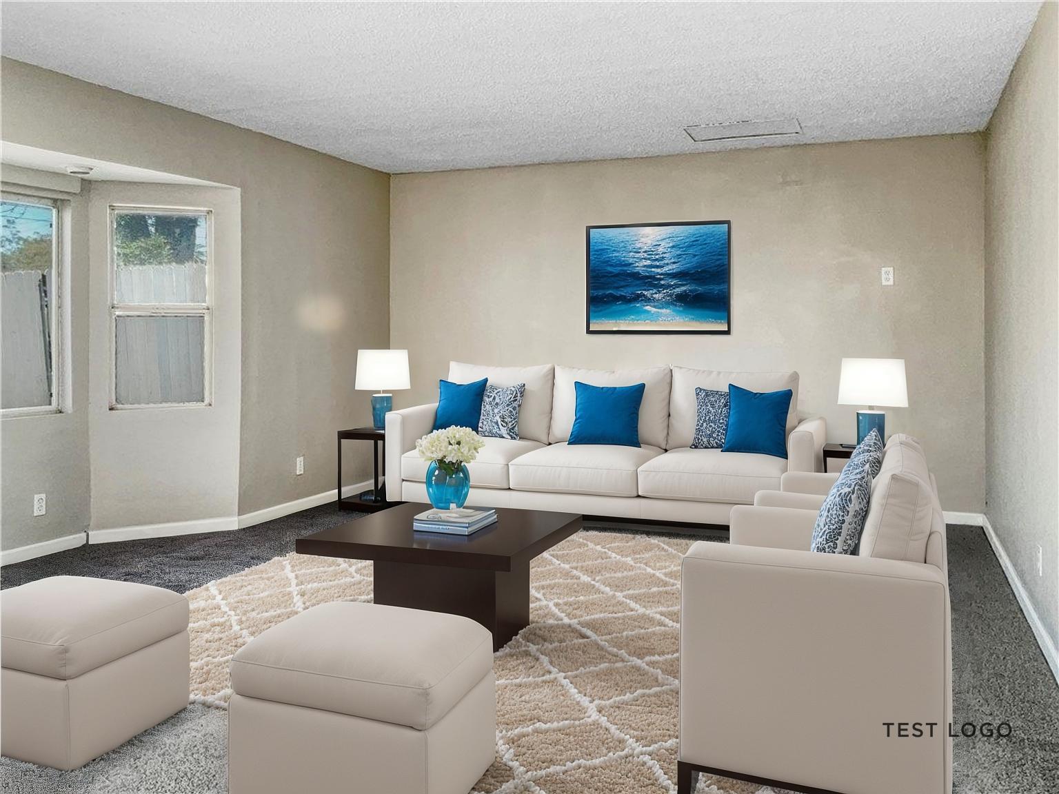 Virtual staging ai virtually staged living room