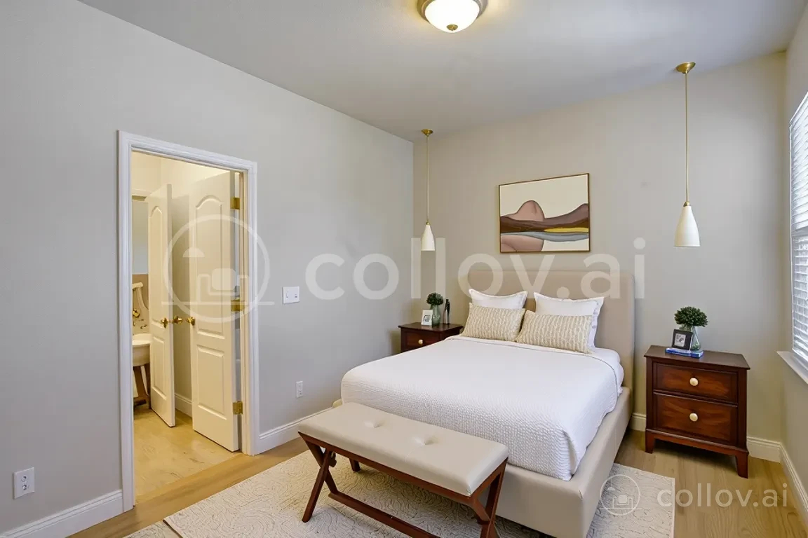 collov virtually staged bedroom
