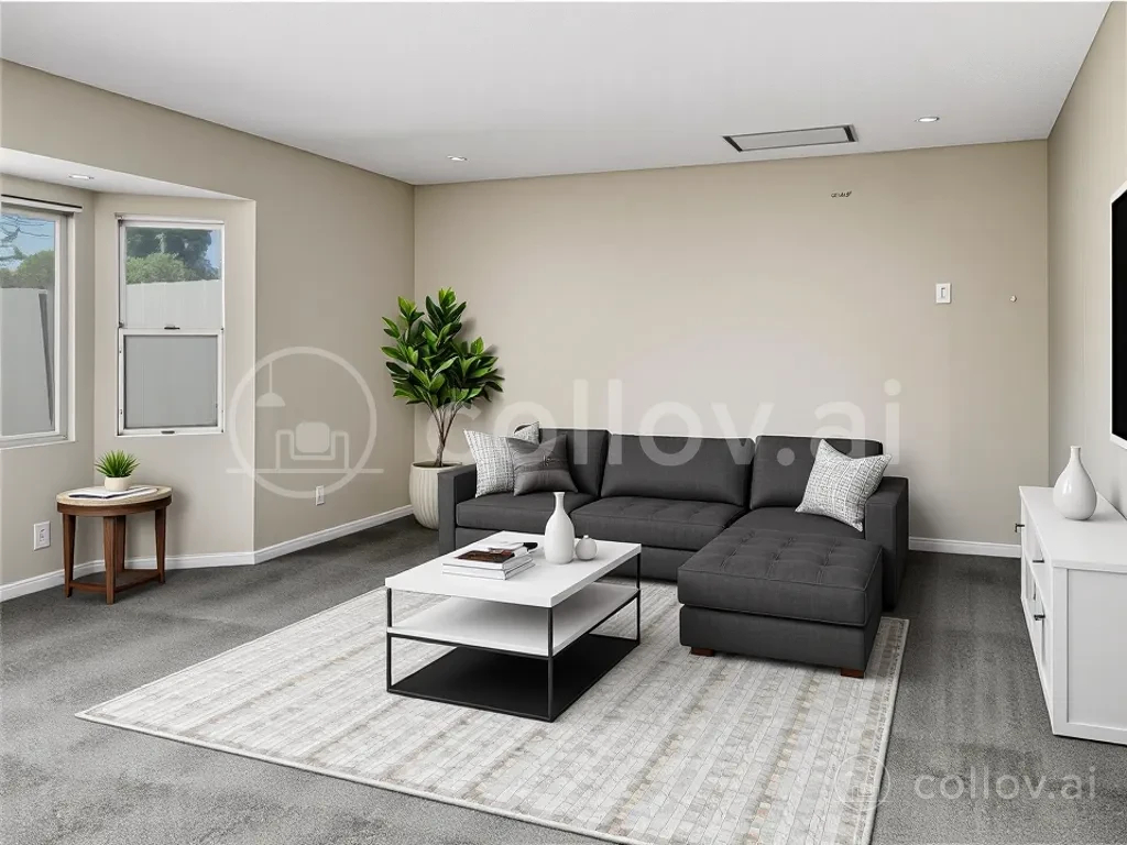collov virtually staged living room