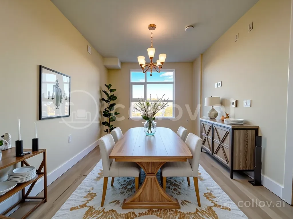 collov virtually staged dining room