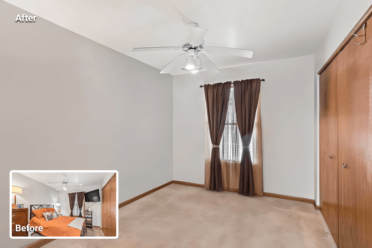 bedroom ai item removal