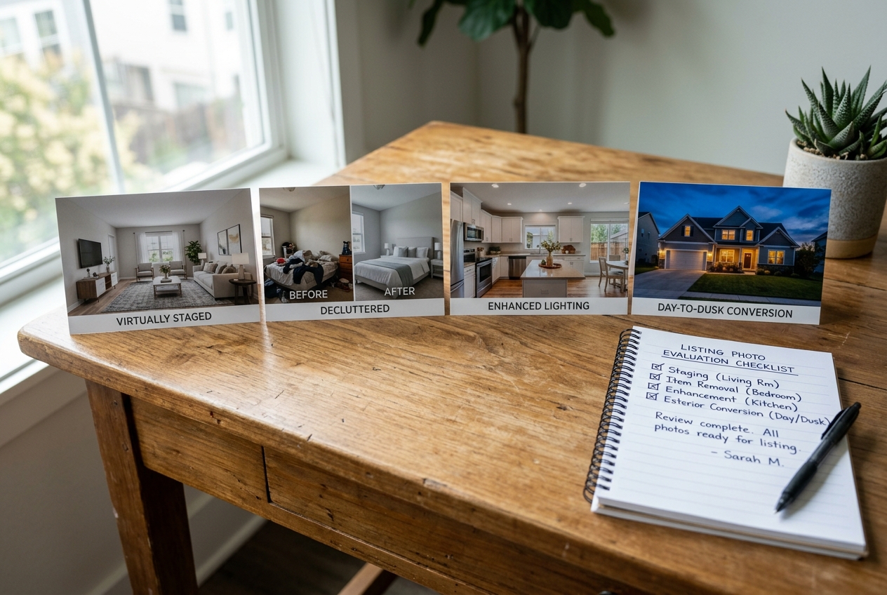 Printed listing photos comparing features to evaluate when choosing collov alternatives