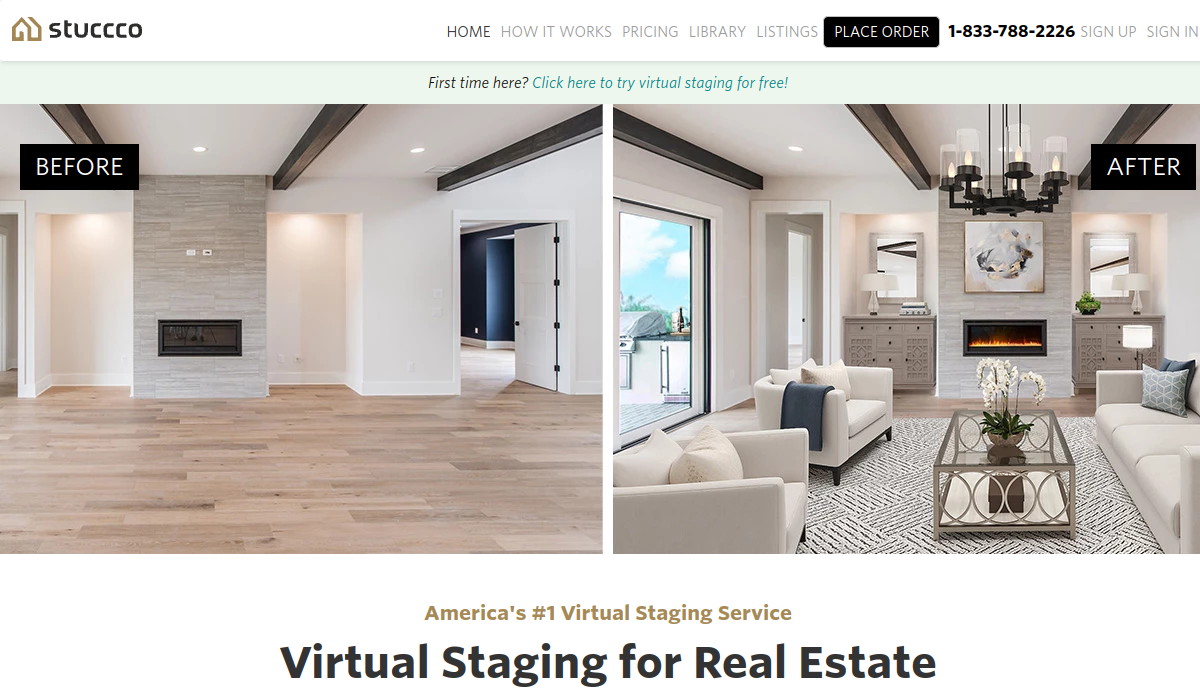 Stuccco virtual staging platform