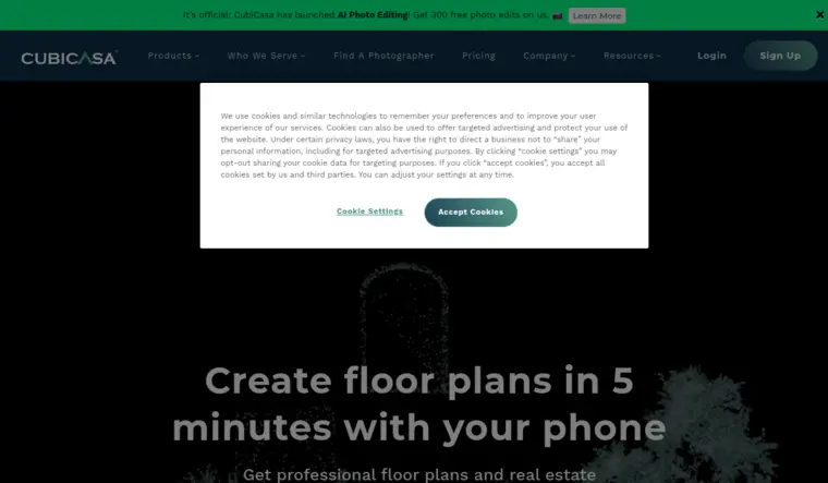 CubiCasa AI Photo Editing