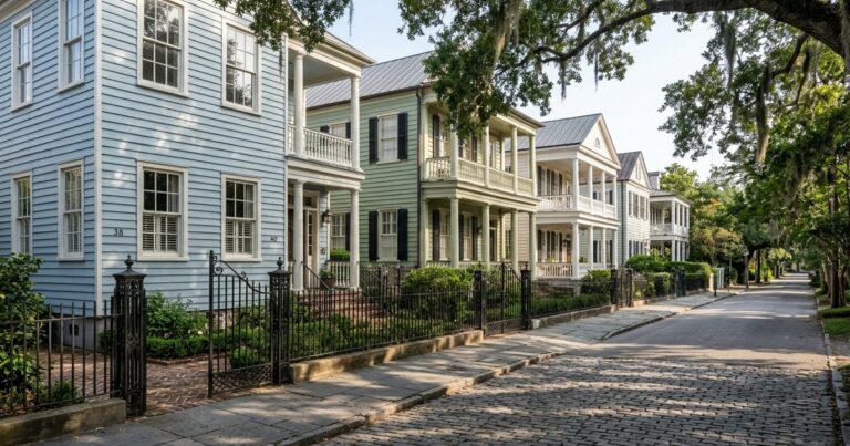Historic Charleston street scene representing real estate photographers charleston sc coverage areas