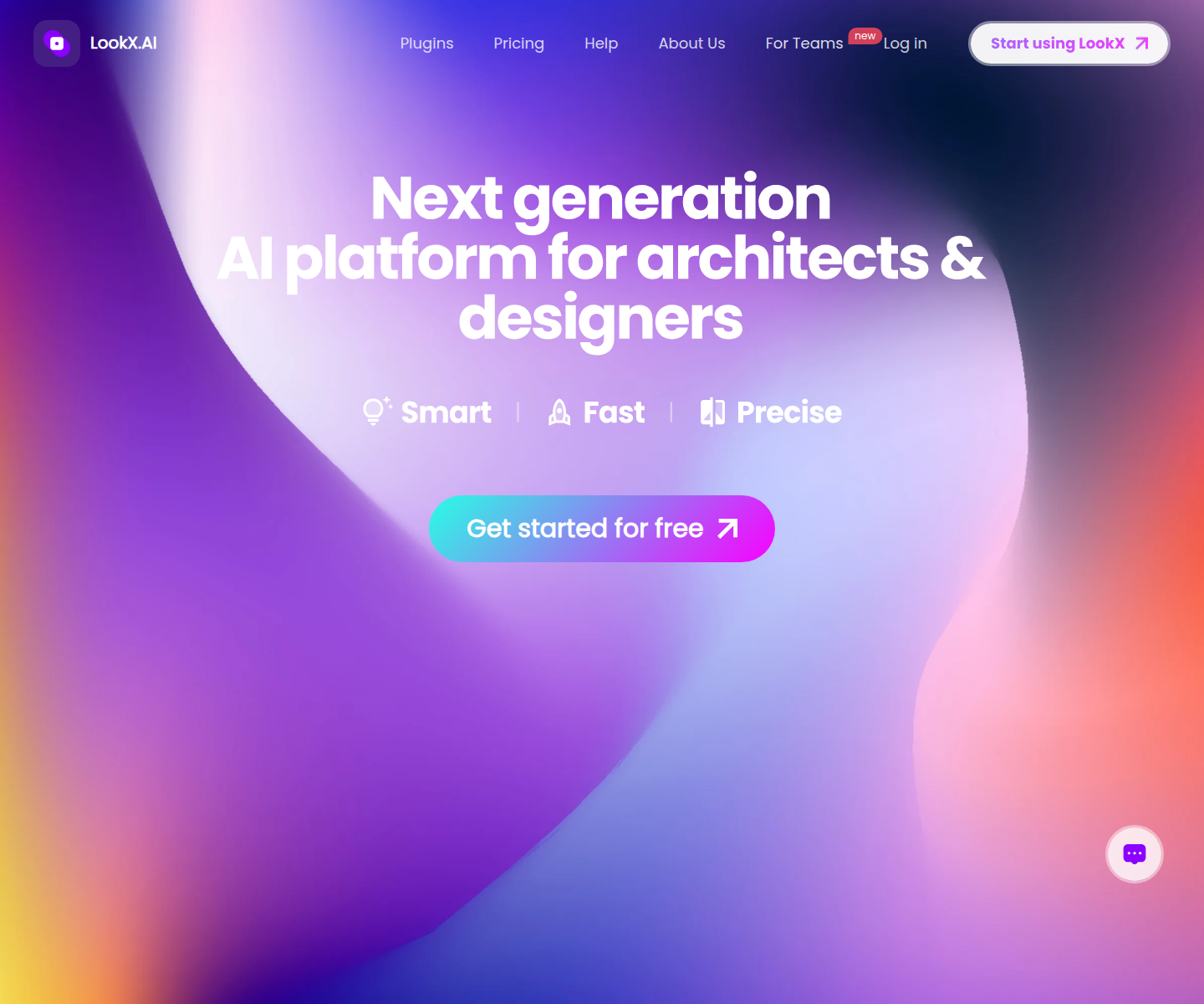 The LookX public site — next-generation AI platform for architects and designers