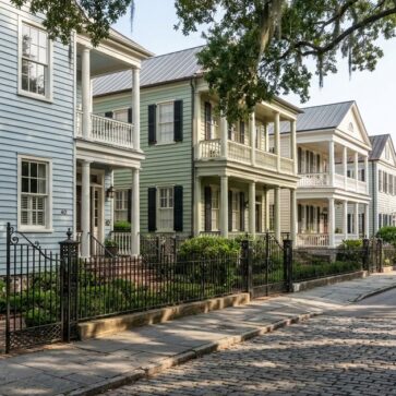 Historic Charleston street scene representing real estate photographers charleston sc coverage areas